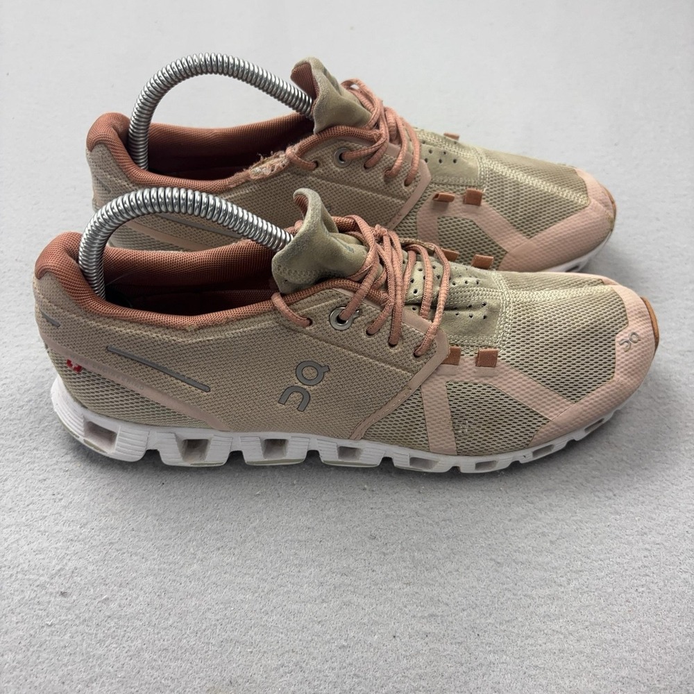 On Cloud Shoes Womens Size 9 Beige CloudTec Running Sneakers Mesh Athletic